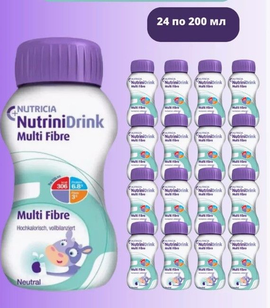 NutriniDrink Multi Fibre / НУТРИДринк с пищевыми волокнами, 200 мл х ...
