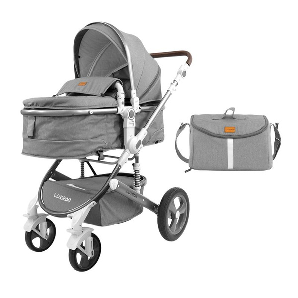 Коляска для новорожденных 2в1 LUXMOM 518, трансформер, цвет серый ...