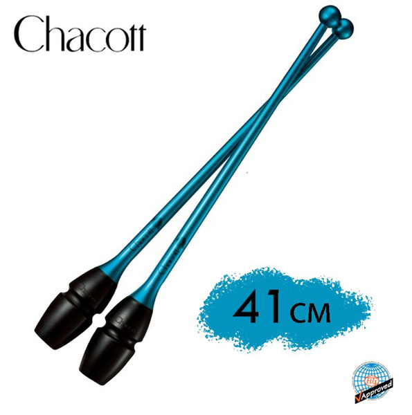 Булавы CHACOTT 41см Hi-Grip с улучшенным захватом (123) Бирюзовый FIG ...