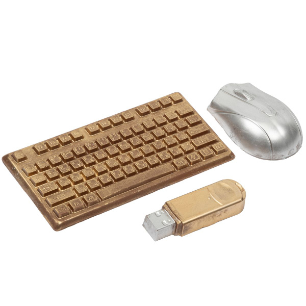 Шоколад подарочный набор "Айтишника", крафтовый молочный бельгийский ...