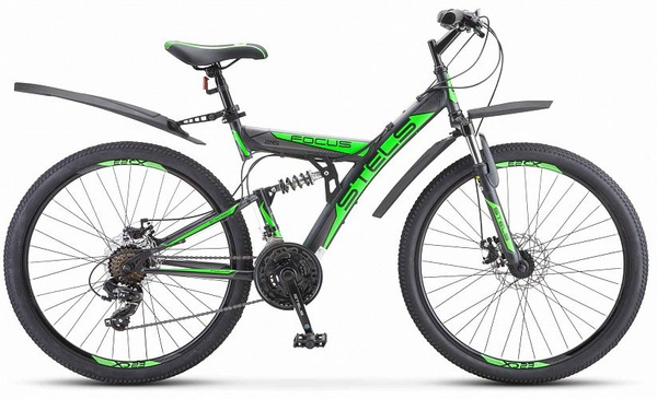 Велосипед Stels Focus MD 21-SP 26 дюйм 2021 18 дюймов зеленый - купить ...
