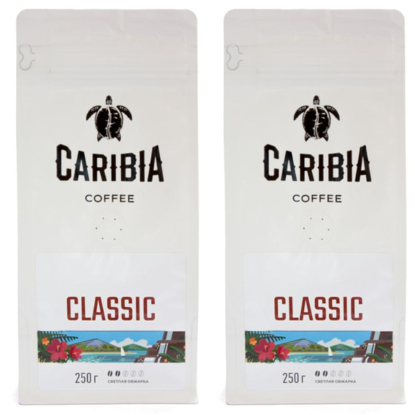 Кофе в зернах Caribia Arabica Classic 250 грамм 2 штуки - купить с ...