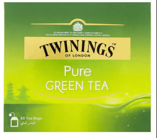 Зеленый чай Twinings Pure Green Tea 50 пакетиков - купить с доставкой ...