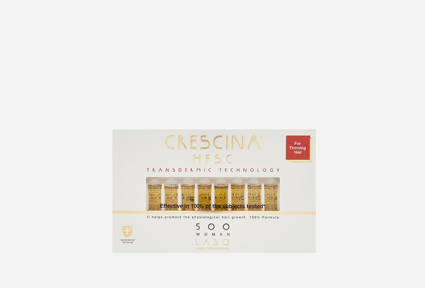Ампулы для роста волос / Crescina, Transdermic Re-Growth 500 Woman ...