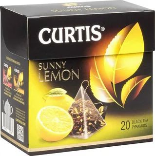 Чай Curtis Sunny Lemon 1 шт. 20 пирамидок - купить с доставкой по ...
