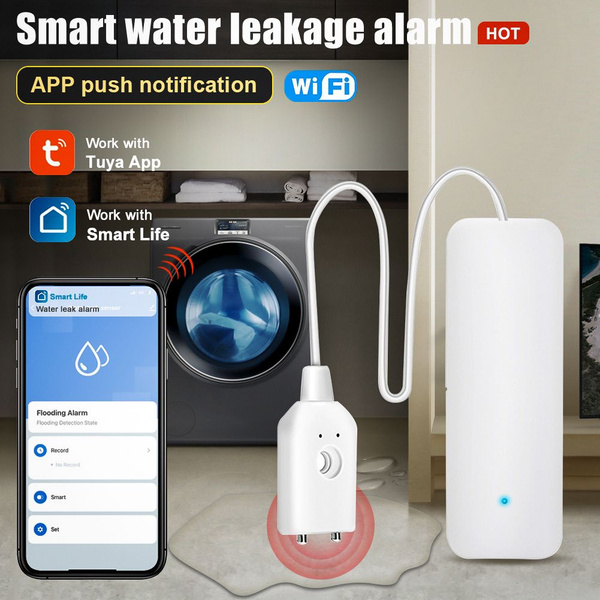 Умный датчик протечки воды Wi-Fi Tuya для умного дома с дистанционным ...