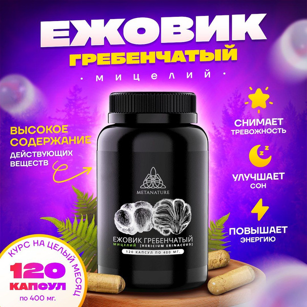 Ежовик гребенчатый капсулы 120 шт. - купить с доставкой по выгодным ...