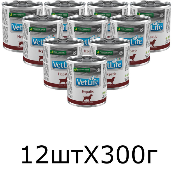 Farmina Консервы VET LIFE DOG HEPATIC, Вет Лайф паштет для собак ...