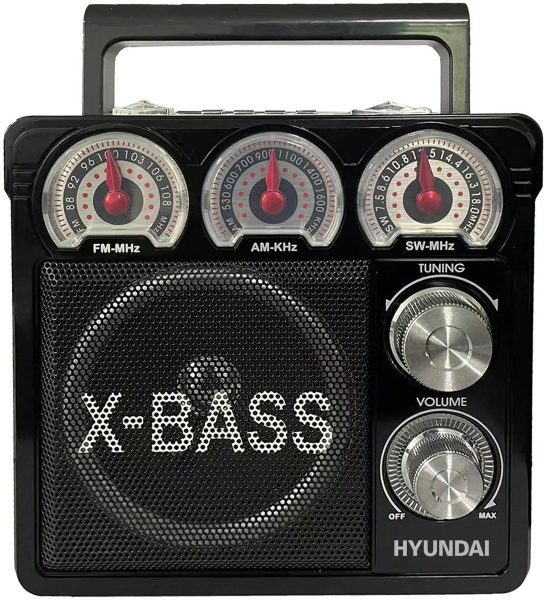 Радиоприемник Hyundai H-SRS104, черный купить по низкой цене с ...