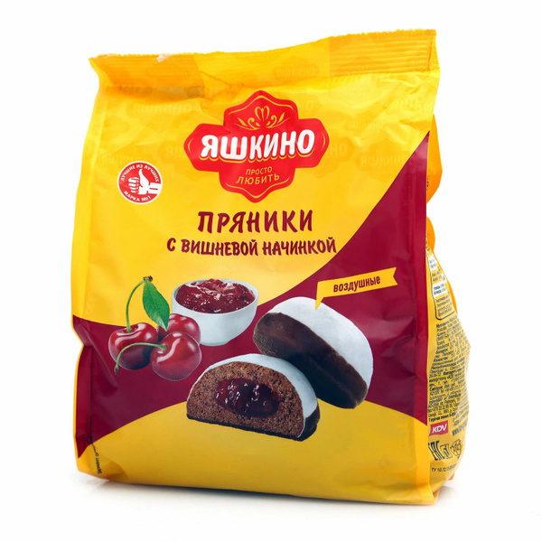 Пряники ''Яшкино'' с вишнёвой начинкой 12 шт по 350 гр - купить с ...