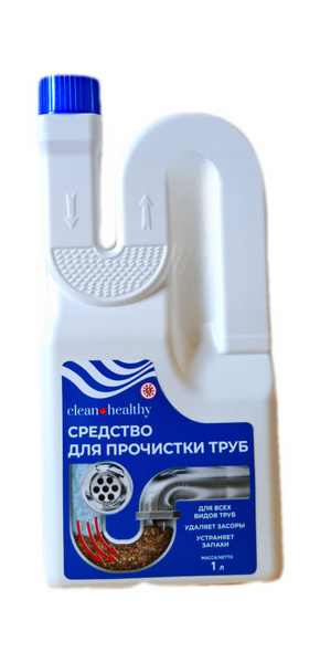 Средство для прочистки труб от сложных засоров clean healthy 1 л ...