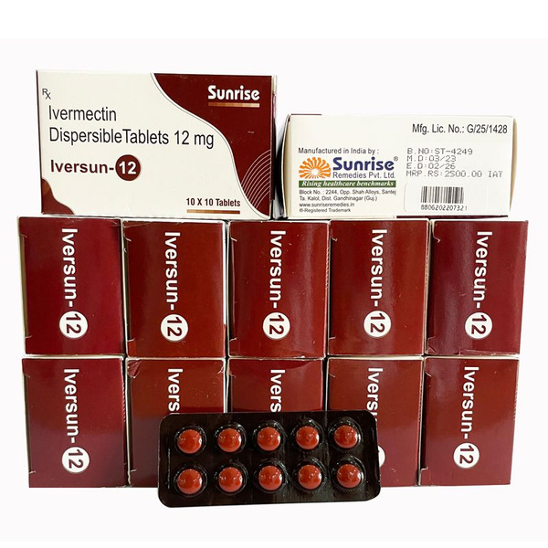 Ивермектин 12 мг Санрайз / Ivermectin Sunrise 100 таб - купить с ...