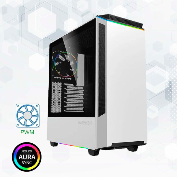 Корпус GameMax Paladin White T801 без БП (Белый Midi-Tower ATX, Micro ...