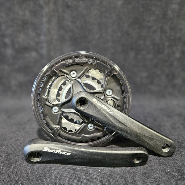 Pédalier SUNRACE FCM500 42-34-24T / 170mm - Noir