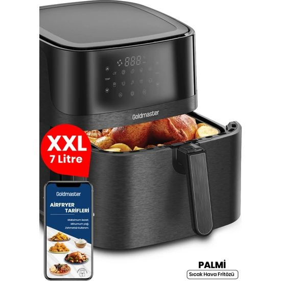 Аэрогриль goldmaster Goldmaster Palmi 7-литровая большая Xxl Touch 10 с ...