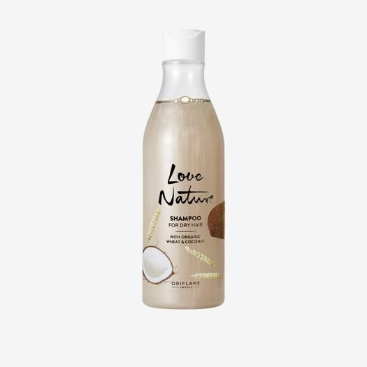 Oriflame Шампунь для сухих волос с пшеницей и кокосом Love Nature ...