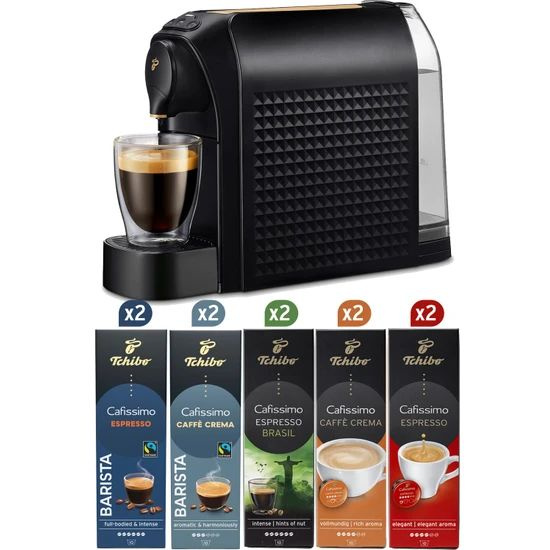 Капсульная кофемашина Tchibo Пакет Tchibo Cafissimo Easy Black Gold ...