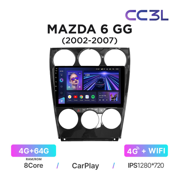 Магнитола Teyes CC3L 4-64 Гб для Mazda 6 I GG (2002-2007 ...