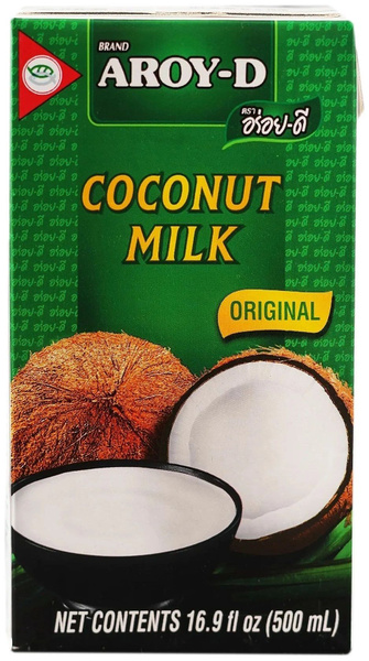 Кокосовое молоко COCONUT MILK Original, Aroy-D, 500 мл, Индонезия ...