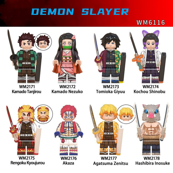 Набор минифигурок Клинок рассекающий демонов / Demon Slayer совместимы ...