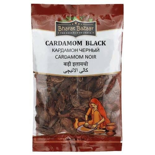 CARDAMOM BLACK Bharat Bazaar (Кардамон целый (черный), Бхарат Базар ...