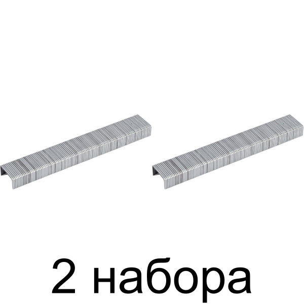 Скобы 6х0,7мм для степлера, закал. тип 53 1000 шт. Bohrer 44210653 - 2 ...