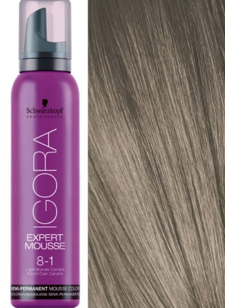 Schwarzkopf Igora Expert Mousse Тонирующий мусс для волос 8-1 Светлый ...