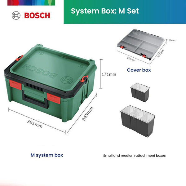 Ящик для инструментов Bosch 40 х 34 х 17 см, 1 шт., ABS пластик ...
