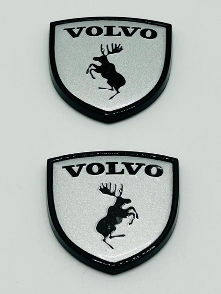 Эмблема наклейка шильдик знак значок ВОЛЬВО VOLVO ЛОСЬ 2шт - купить по ...
