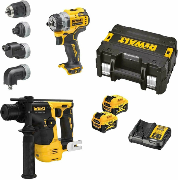 Набор аккумуляторного инструмента DEWALT 12 В: дрель-шуруповерт DCD 703 ...