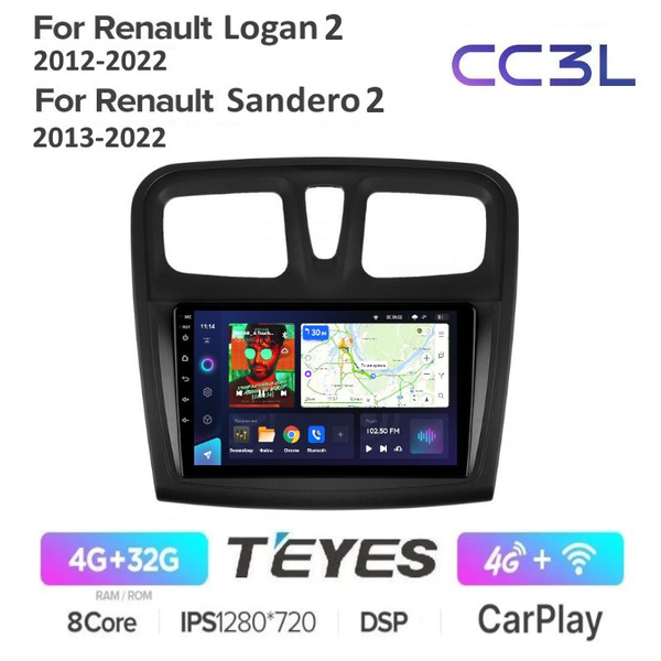 Магнитола Teyes CC3L Рено Логан 2, Сандеро 2, Renault Logan, Sandero ...