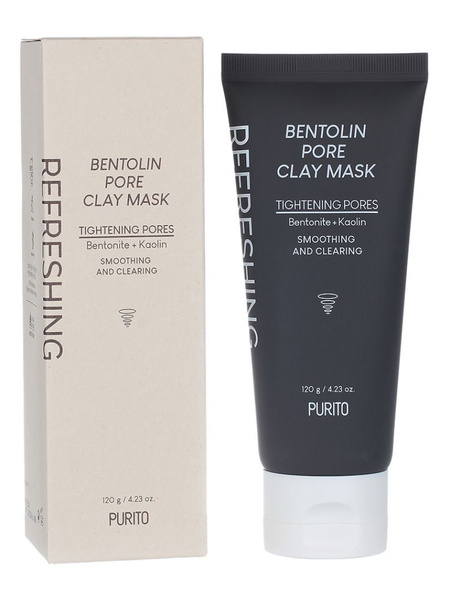 Маска для лица глиняная, регулирует секрецию кожного себума, от ...