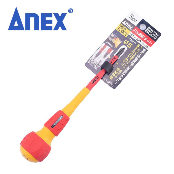 сделано в Японии ANEX Изолированная отвертка, устойчивая к напряжению ...