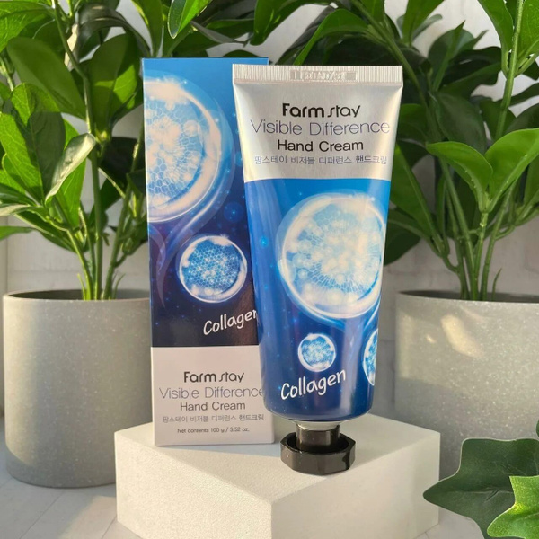 Крем для рук FarmStay Visible Difference Hand Cream Collagen с ...