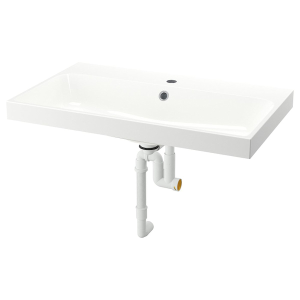 Раковина IKEA BACKSJÖN, белый купить по доступной цене с доставкой в ...