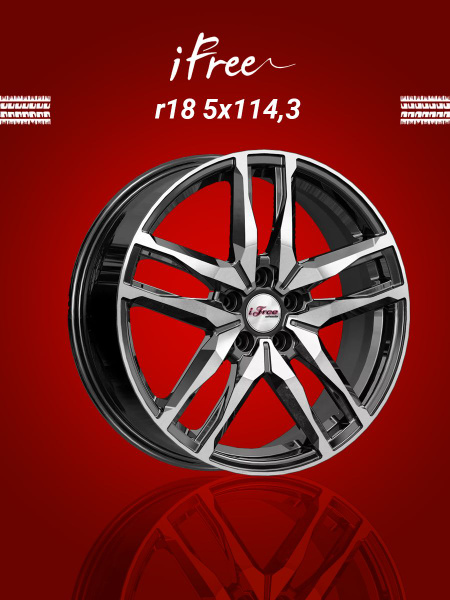 Колесный диск iFree 18x6.5" PCD5x114.3 ET37 D66.6 Литой 848802 купить c ...