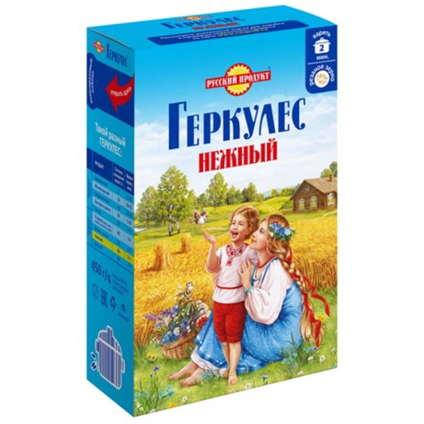 Геркулес Русский продукт нежный, 450г - купить с доставкой по выгодным ...