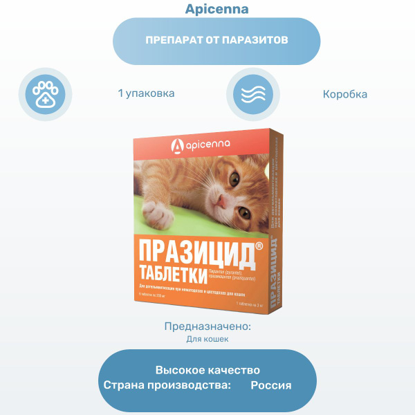 Таблетки празицид для кошек