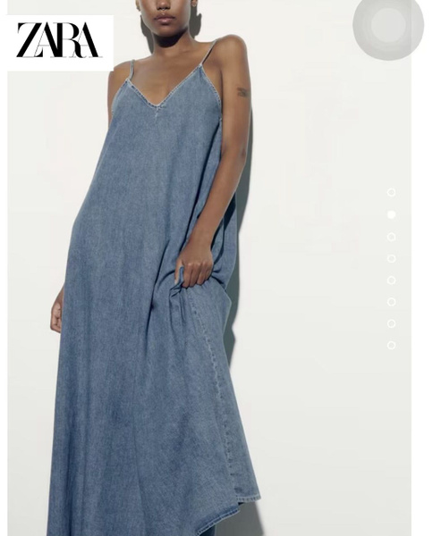 Zara джинсовый сарафан женский Балет, Женский, Лето, размер 48 ...