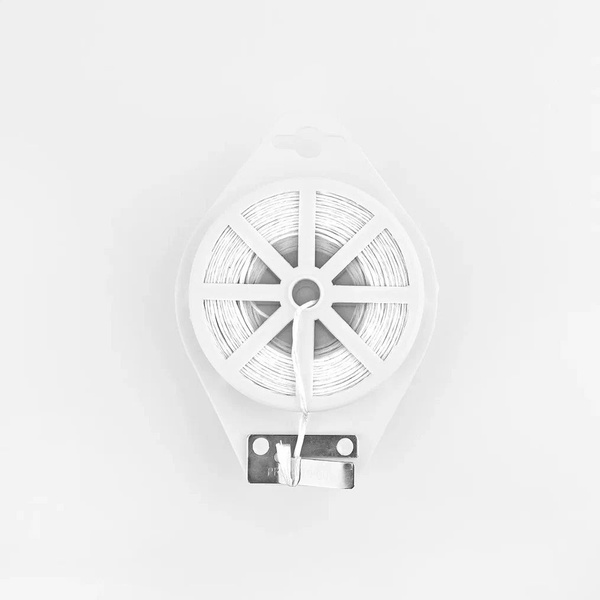 Подвязка для растений и цветов, Кембрик БЕЛЫЙ для подвязки 1,5мм х 100м ...