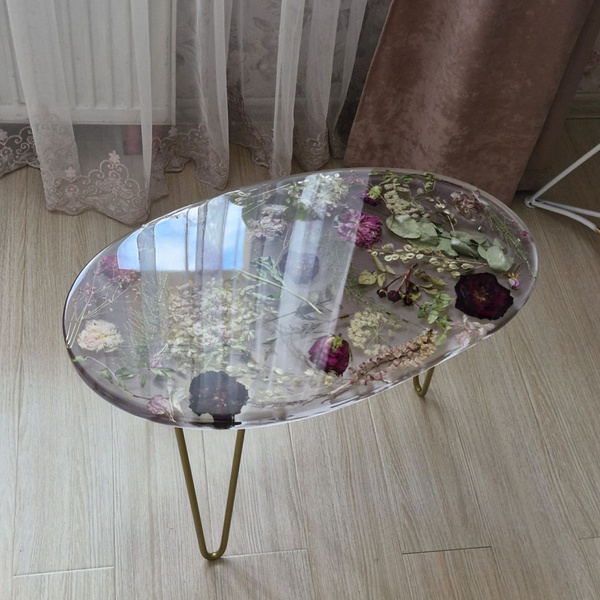 Журнальный стол Столик из эпоксидной смолы 35 x 62 x 42 см - купить по ...