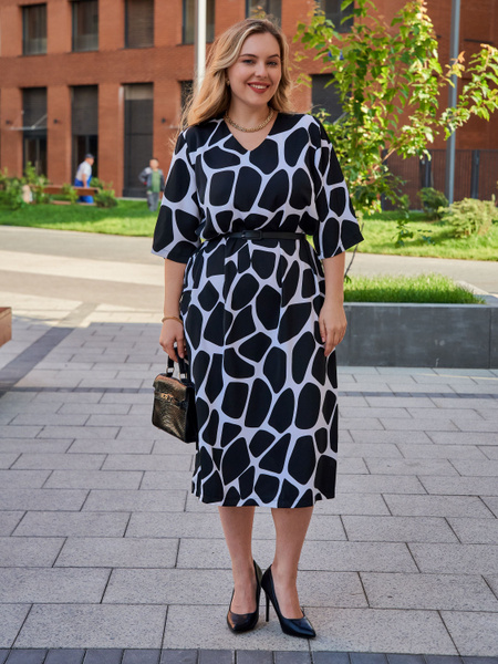 Платье Женский AFRI черный, белый прямое Вечерний/праздничный Короткий ...