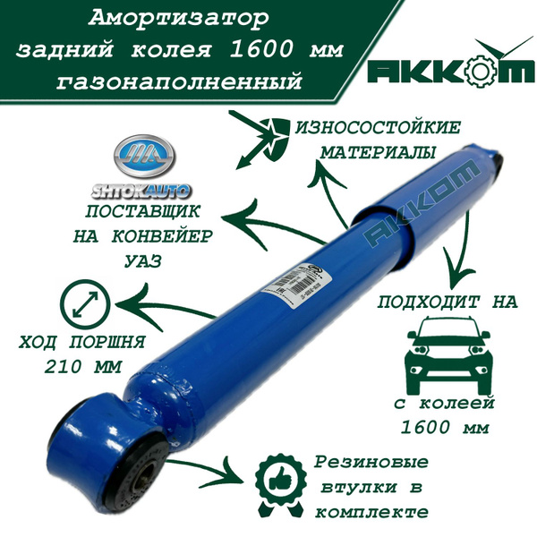 Амортизатор Уаз 2360 перед. газомас.