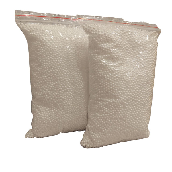 Пенопластовые шарики 2 л. для наполнения игрушек, диаметр от 2 до 4 мм ...