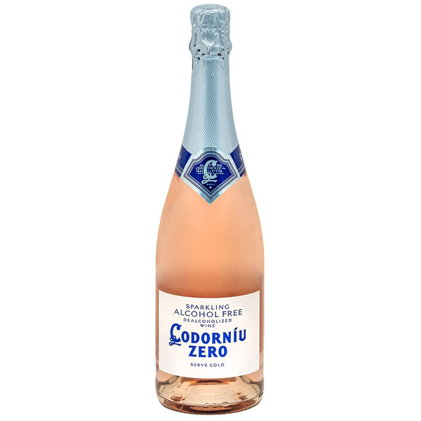 Безалкогольное вино игристое розовое Cava Codorniu Zero Rose, Alcohol ...