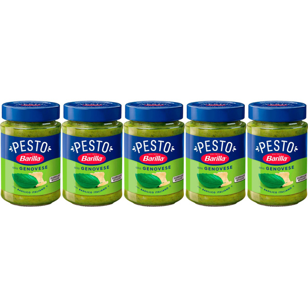 Соус Barilla Pesto alla Genovese универсальный 190 г, набор: 5 штук ...