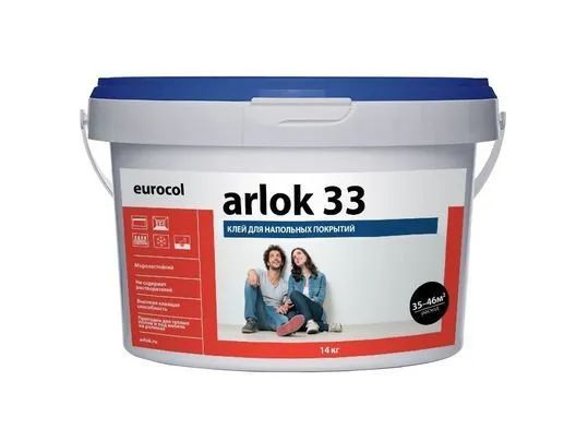 Клей для линолеума, ковролина 14 кг Arlok 33 / Клей водно-дисперсионный ...