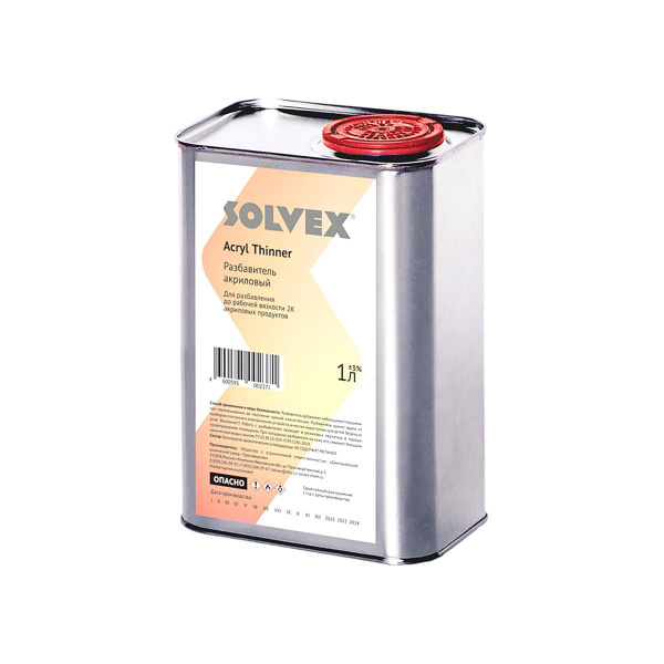 Разбавитель акриловый бесцветный Solvex Acryl Thinner 1 л. купить на ...