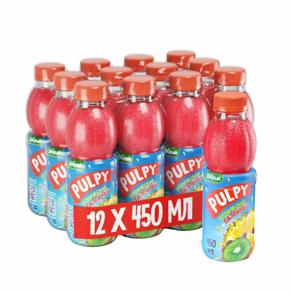 Напиток Pulpy Добрый Тропический 0,45л.х 12шт уп. Палпи купить на OZON ...