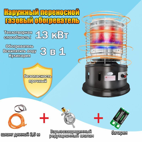Портативный обогреватель двойного назначения для помещений и улицы ...
